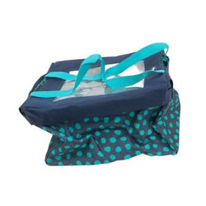 Thirty one pie/caserol dish carrying bag. Blue polka dot